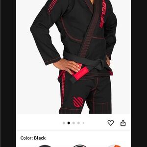 Sanabul Black and Red Jiu Jitsu Gi